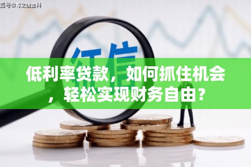 驿城低利率贷款，如何抓住机会，轻松实现财务自由？