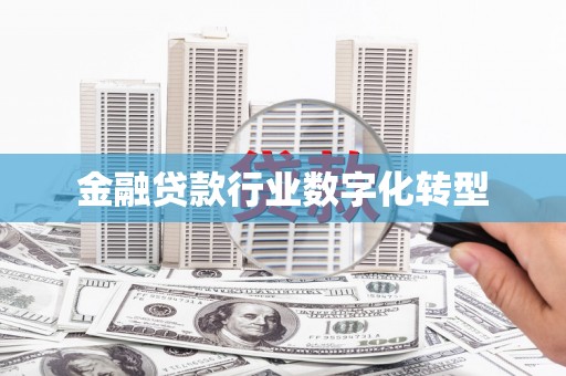 安平金融贷款行业数字化转型