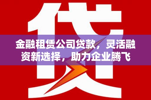 壶关金融租赁公司贷款，灵活融资新选择，助力企业腾飞