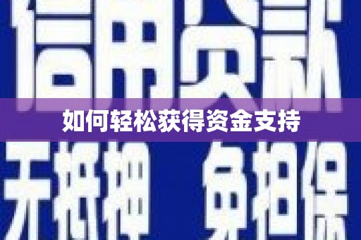 平乐如何轻松获得资金支持