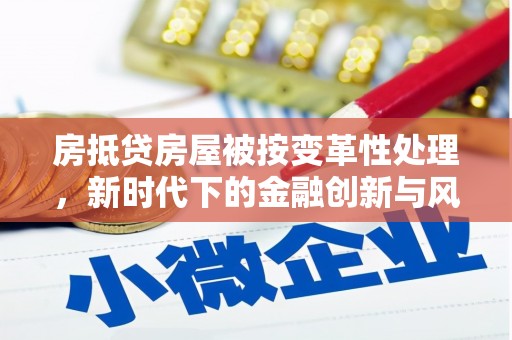 蜀山房抵贷房屋被按变革性处理，新时代下的金融创新与风险防范