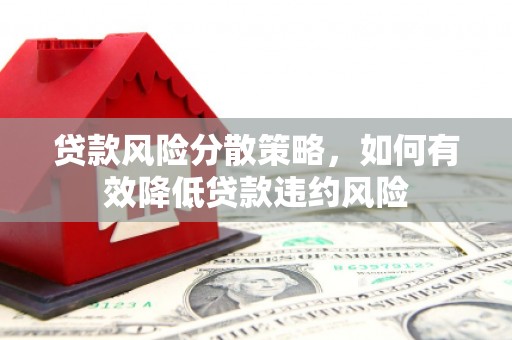 乃东贷款风险分散策略，如何有效降低贷款违约风险