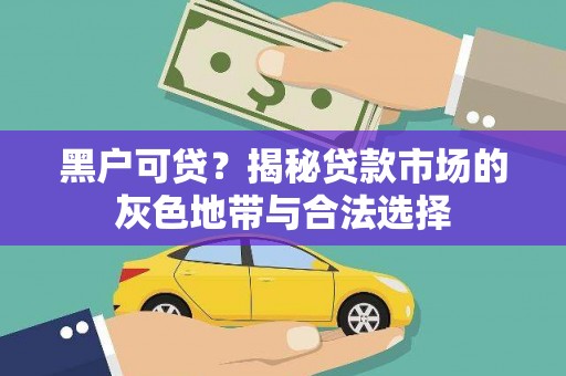 离岛黑户可贷？揭秘贷款市场的灰色地带与合法选择