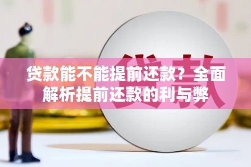额敏贷款能不能提前还款？全面解析提前还款的利与弊