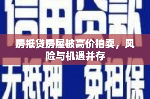 金山屯房抵贷房屋被高价拍卖，风险与机遇并存