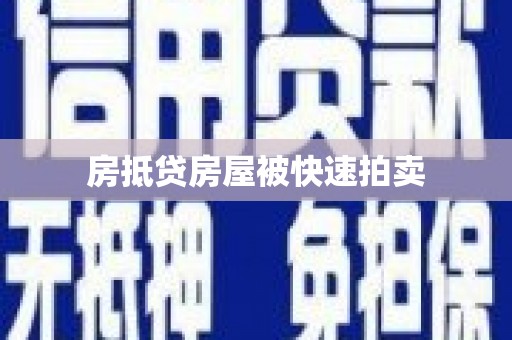 鹤城房抵贷房屋被快速拍卖