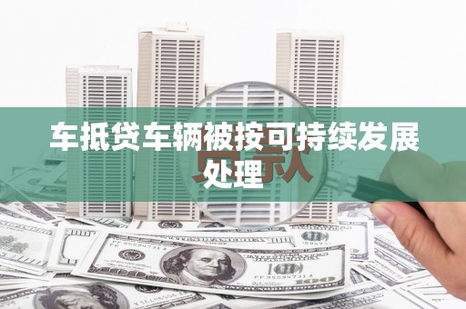 长顺车抵贷车辆被按可持续发展处理