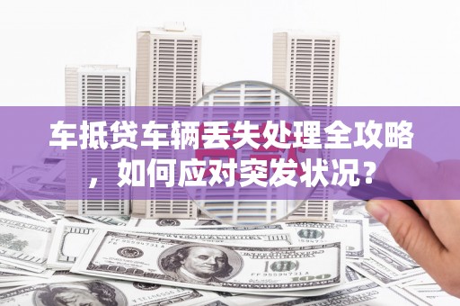 瓯海车抵贷车辆丢失处理全攻略，如何应对突发状况？