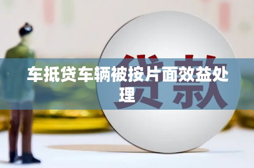 乌拉特后旗车抵贷车辆被按片面效益处理