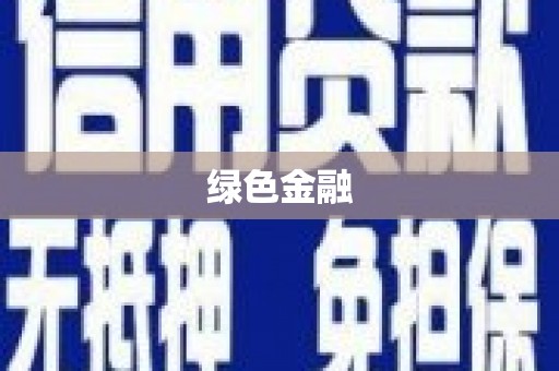 阳西绿色金融