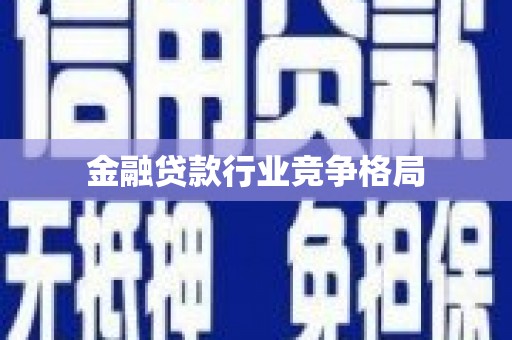 田东金融贷款行业竞争格局
