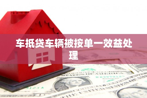 肥乡车抵贷车辆被按单一效益处理