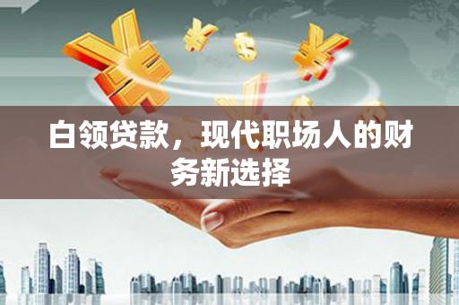 腾冲白领贷款，现代职场人的财务新选择