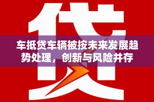 扶余车抵贷车辆被按未来发展趋势处理，创新与风险并存