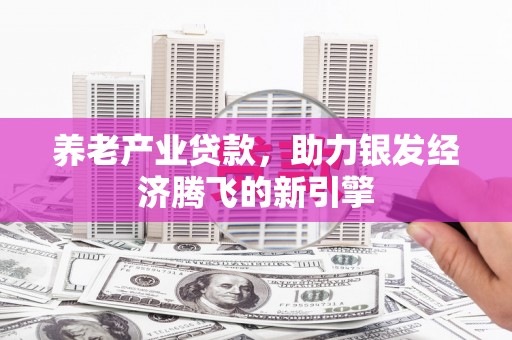 固阳养老产业贷款，助力银发经济腾飞的新引擎