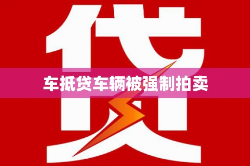 大东车抵贷车辆被强制拍卖