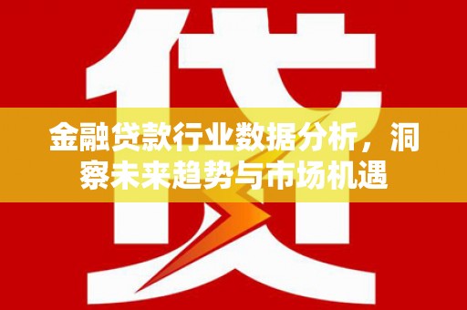 察隅金融贷款行业数据分析，洞察未来趋势与市场机遇