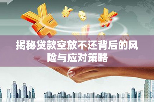 岷县揭秘贷款空放不还背后的风险与应对策略