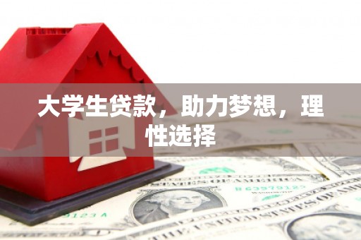 岷县大学生贷款，助力梦想，理性选择