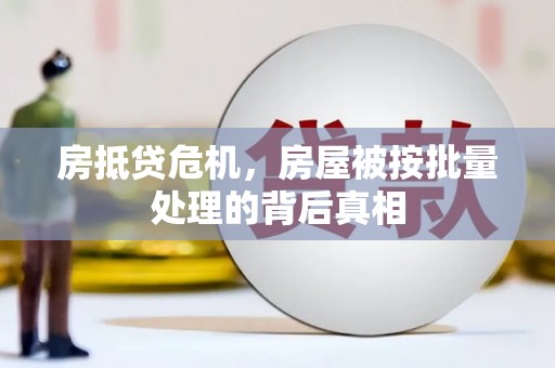 盐埕房抵贷危机，房屋被按批量处理的背后真相