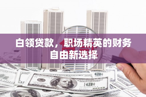盐埕白领贷款，职场精英的财务自由新选择