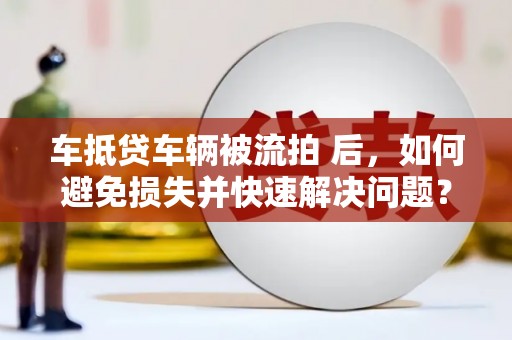海阳车抵贷车辆被流拍 后，如何避免损失并快速解决问题？