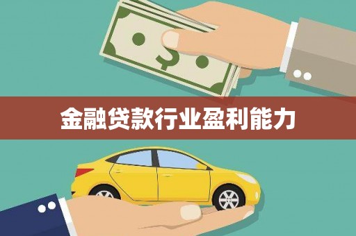 河池金融贷款行业盈利能力