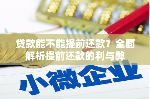 大安贷款能不能提前还款？全面解析提前还款的利与弊