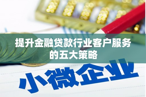阳山提升金融贷款行业客户服务的五大策略