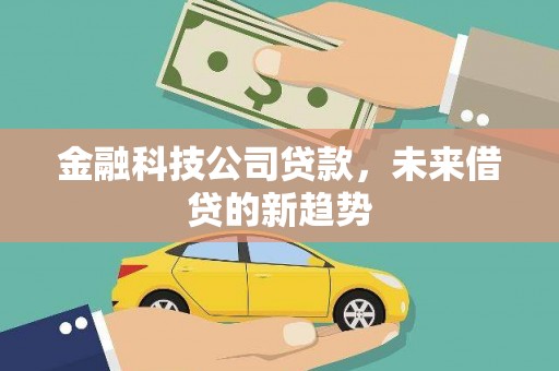 勐海金融科技公司贷款，未来借贷的新趋势