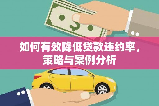 庆元如何有效降低贷款违约率，策略与案例分析