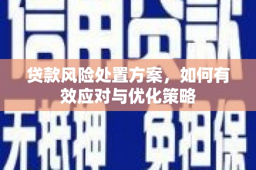 陈巴尔虎旗贷款风险处置方案，如何有效应对与优化策略