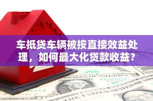 望花车抵贷车辆被按直接效益处理，如何最大化贷款收益？