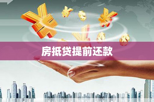 振安房抵贷提前还款