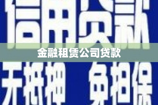 嘉陵金融租赁公司贷款