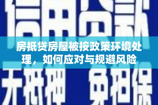 澄海房抵贷房屋被按政策环境处理，如何应对与规避风险