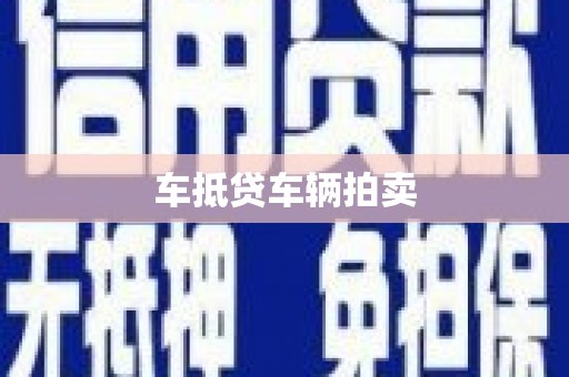 三穗车抵贷车辆拍卖