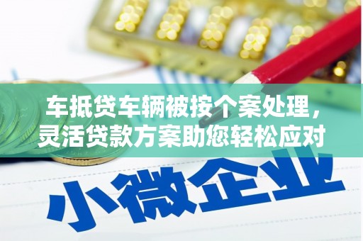 镇江车抵贷车辆被按个案处理，灵活贷款方案助您轻松应对资金需求