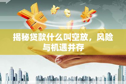 肇源揭秘贷款什么叫空放，风险与机遇并存