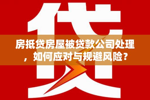 汨罗房抵贷房屋被贷款公司处理，如何应对与规避风险？