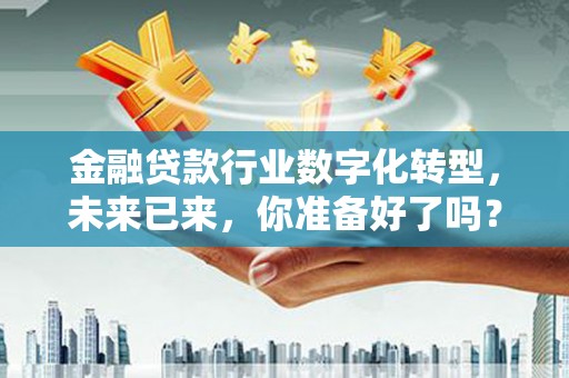 汨罗金融贷款行业数字化转型，未来已来，你准备好了吗？