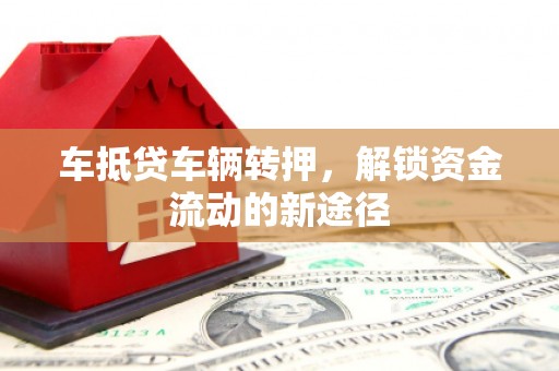 昭通车抵贷车辆转押，解锁资金流动的新途径
