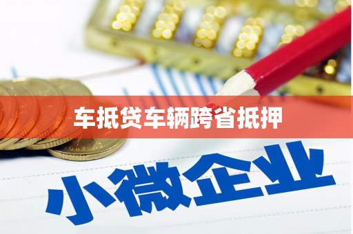 昭通车抵贷车辆跨省抵押