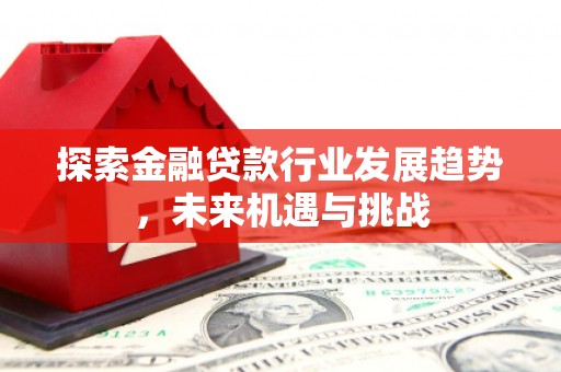 东洲探索金融贷款行业发展趋势，未来机遇与挑战
