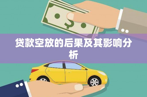 鸡泽贷款空放的后果及其影响分析