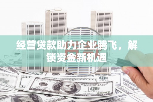金塘经营贷款助力企业腾飞，解锁资金新机遇
