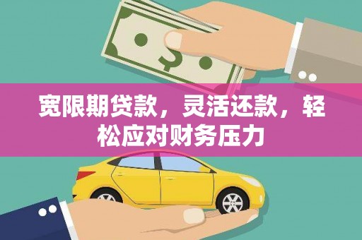 利辛宽限期贷款，灵活还款，轻松应对财务压力