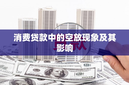 金溪消费贷款中的空放现象及其影响