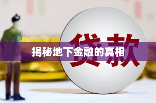 阜沙揭秘地下金融的真相