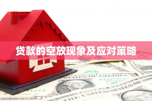 广昌贷款的空放现象及应对策略